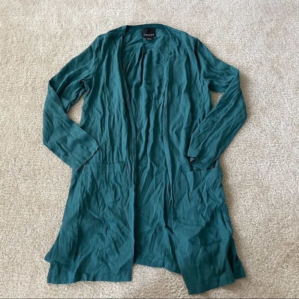 Worn Once Women's Turquoise Trouve Duster!